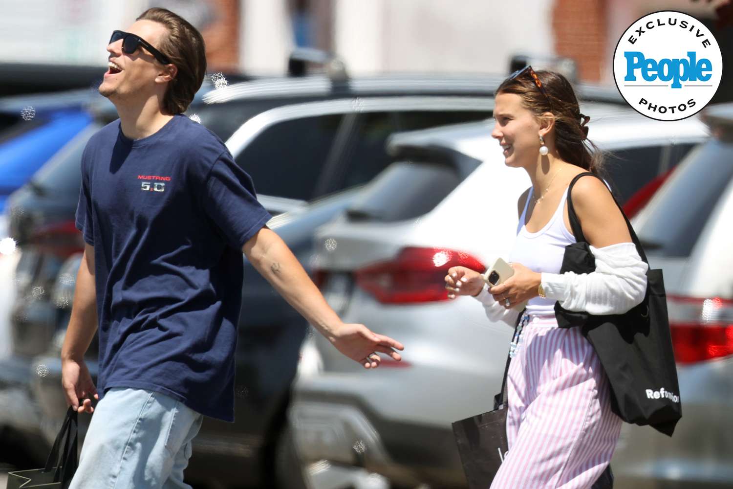 Millie Bobby Brown and Jake Bongiovi Are in Newlywed Bliss as They're Spotted Shopping in the Hamptons After Wedding