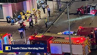 Hong Kong taxi, motorbike collision in Mong Kok leaves 2 dead, 3 injured
