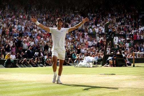 Carlos Alcaraz tops Novak Djokovic in a second consecutive Wimbledon men’s final, wins fourth Grand Slam - The Boston Globe