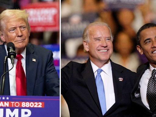Donald Trump says top Democrats like Barack Obama helped push Joe Biden out: ‘Obama can’t stand him’