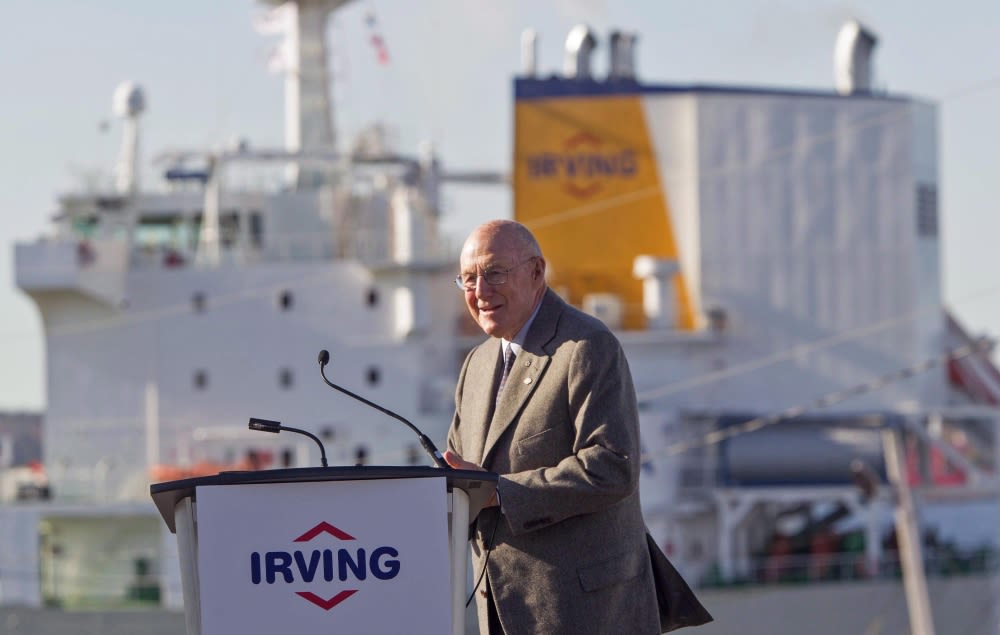 Arthur Irving, who grew his family’s New Brunswick-based oil business, dies at 93