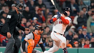 Red Sox rookie cleanup hitter belts triple 114.4 mph, his ‘hardest’ hit