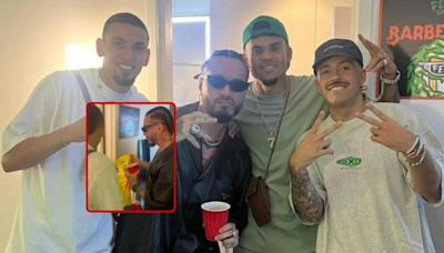 Daniel Muñoz sorprendió a J Balvin y le regaló camiseta de Colombia “con la que peleó”