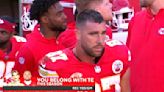 As Taylor Swift Attends 4th Chiefs Game, CBS Runs Travis Kelce’s Stats With Singer in Stands — Watch Video