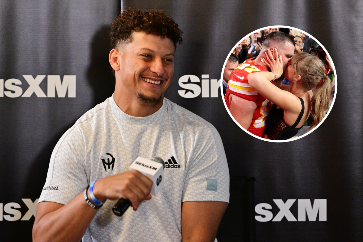 Patrick Mahomes' Travis Kelce, Taylor Swift remark gains traction online