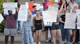 Mike Pence speaks in front of 1,250 in Spartanburg. Nearly 150 protest for abortion rights