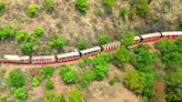 Ministry of Railways shares stunning aerial view of Kalka-Shimla toy train travelling through mountainous terrain – Take a look