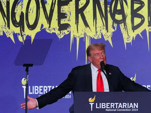 En un escenario intenso, Donald Trump pidió a los libertarios su voto para derrotar a Joe Biden y regresar a la Casa Blanca