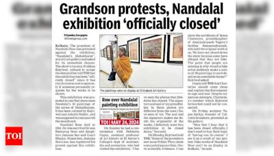 Controversy over Nandalal Bose Paintings in Family Collection | Kolkata News - Times of India