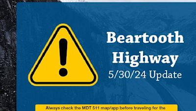 Beartooth Highway reopened after road work, remains closed past Vista Point