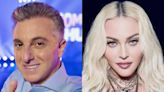 Luciano Huck se encontra com Madonna, mas não grava entrevista para Domingão