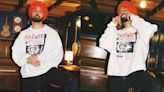 Diljit Dosanjh in a white sweatshirt with wide-legged jeans proves he was ‘Born to shine’