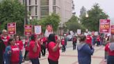 LA healthcare workers hit the picket lines