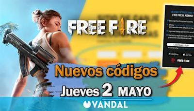 FREE FIRE MAX | Códigos de hoy jueves 2 de mayo de 2024 - Recompensas gratis