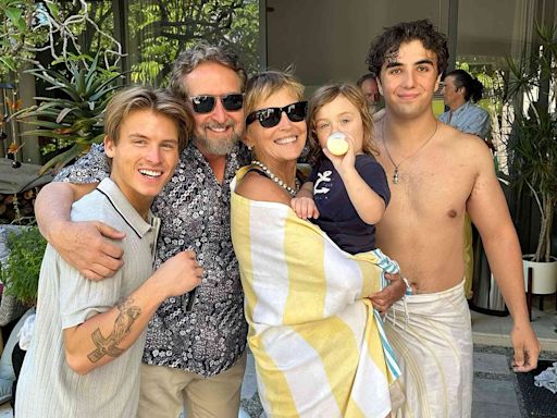 Sharon Stone Celebrates with Son Roan at Fourth of July Pool Party: 'Happy Independence Day!'