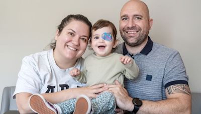 Toddler who had eye removed due to rare cancer has prosthetic developed just for her