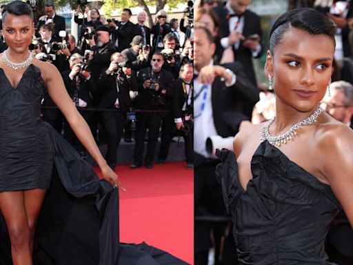 Cannes 2024: Simone Ashley Is A Vision To Behold In A Chic Stella McCartney Black Dress - News18