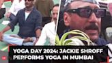 International Yoga Day 2024: Jackie Shroff performs yoga in Mumbai; 'Saans le lamba….', appeals to mediapersons