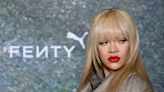 Rihanna debuts dramatic blonde fringe at her Fenty X PUMA collaboration in London