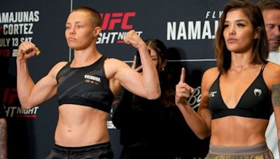 UFC fighter Tracy Cortez was fighting back tears after cutting off her hair to make weight
