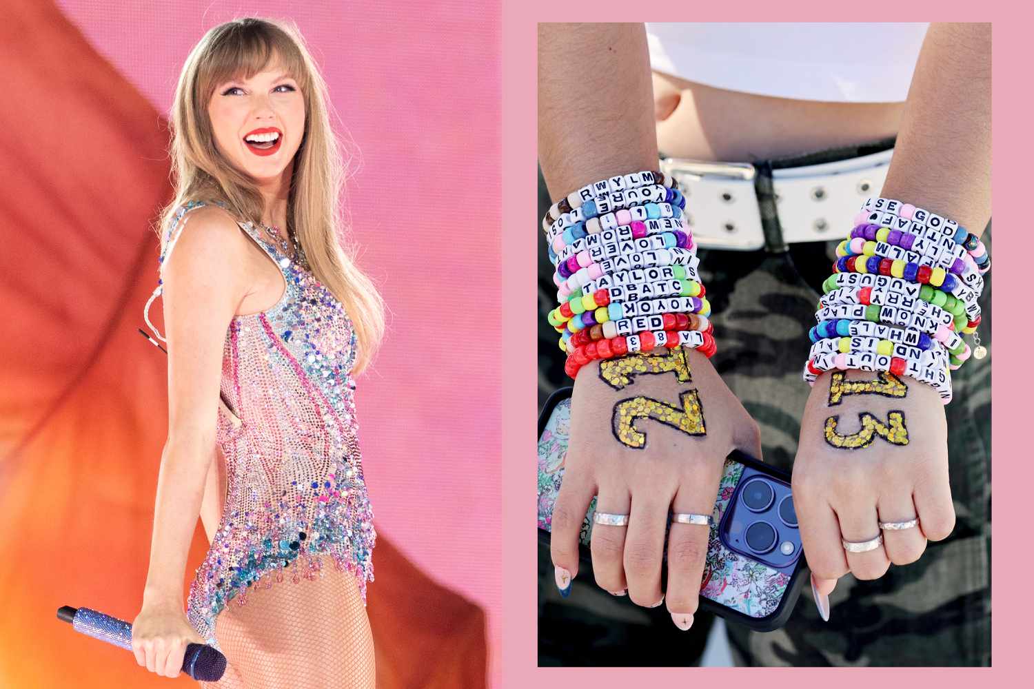 Taylor Swift Displays Friendship Bracelets Received from Fans on Eras Tour at Country Music Hall of Fame