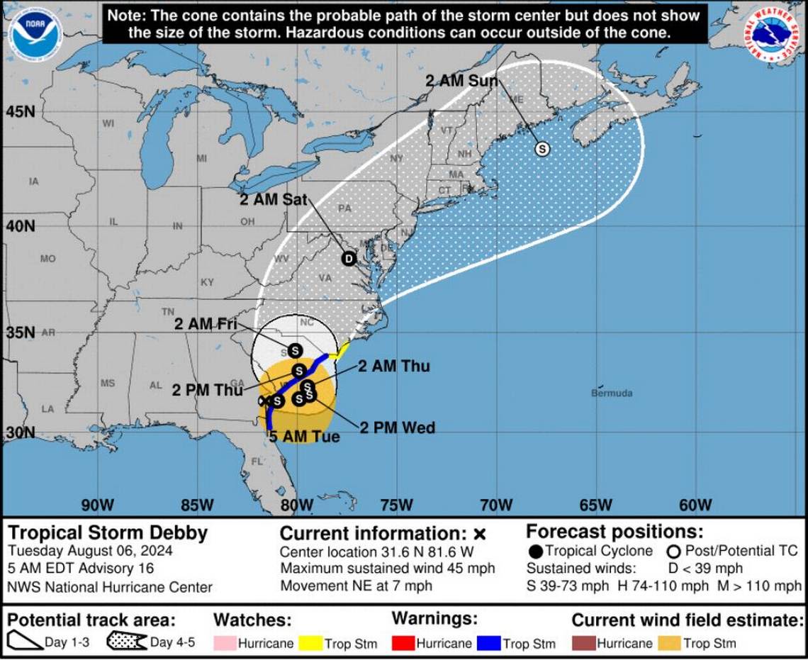 LIVE UPDATES: Beaufort County opens 2 shelters as heavy rainfall from Debby continues