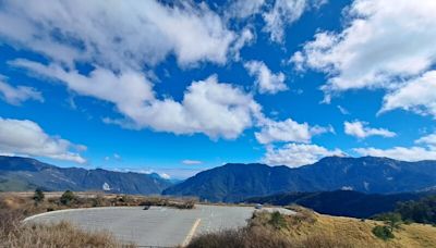 合歡山小風口下停車場施工 (圖)