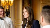 Kate all smiles as she meets Royal Navy sailors at Windsor Castle