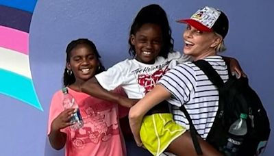 Charlize Theron Shares Rare Photos with Her Two Daughters at Disney World: 'Spring Break Mode Activated'