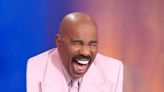 Steve Harvey cackles as Family Feud contestant 'throws his wife under the bus'