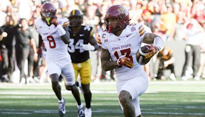 Breece Hall gives NSFW reaction to Iowa State's dramatic win vs. Iowa