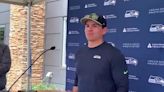 Mike Macdonald after his 1st day as an NFL head coach, day 1 Seahawks rookie minicamp