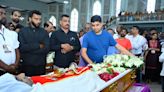 Funeral ceremony of Fr Anthony Peter held at Sacred Heart Cathedral, Shivamogga