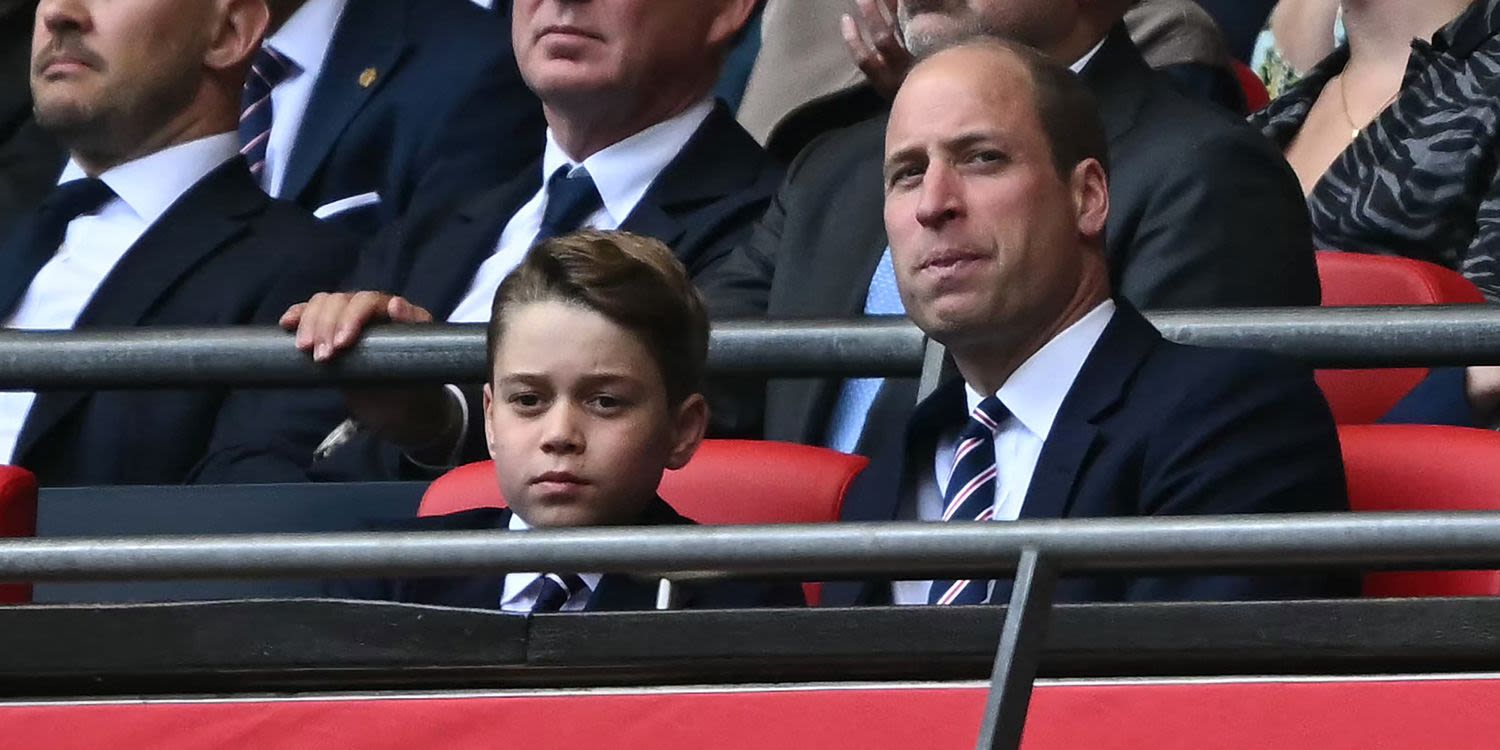 Prince William and Prince George Matched at a Father-Son Soccer Day in London