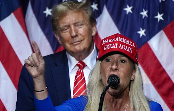 Marjorie Taylor Greene posts upside down flag symbolizing ‘stop the steal’ seconds after Trump’s conviction