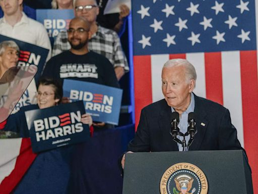 I am running the race, going to win again: Biden at Wisconsin rally