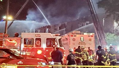 Around 50 people displaced after four-alarm fire in Northeast Philly apartment building