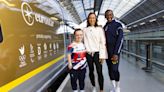 Olympic and Paralympic royalty launch golden Eurostar train for Paris 2024