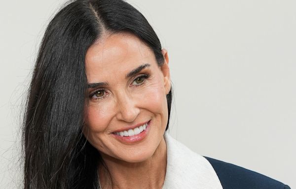 Demi Moore looks totally unrecognisable after ditching her long hair for a chest-length cut