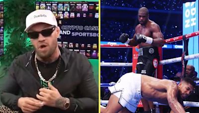 Conor McGregor insists only one thing can happen after Anthony Joshua's KO loss