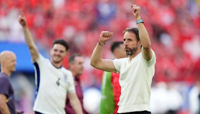 Victorious Southgate dances like England is watching