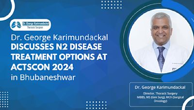 Advancing Thoracic Oncology: Dr. George Karimundackal presented his views on N2 disease neoadjuvant therapy vs surgery at IACTSCON 2024