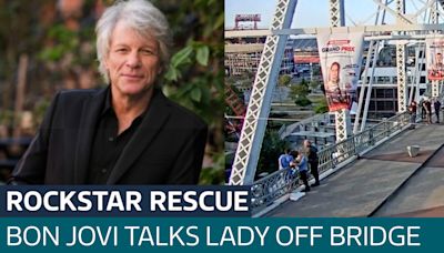 Jon Bon Jovi praised for talking woman down from bridge in Nashville - Latest From ITV News