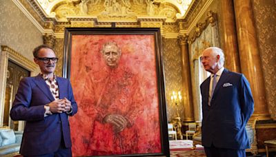 浴火重生？英王查爾斯登基後首幅肖像畫「火紅」出爐 本人也詫異