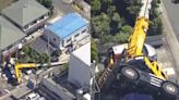 名古屋住宅區起重機突倒塌 壓斷電線上百戶停電