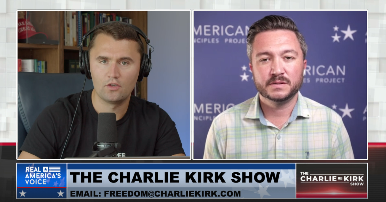 Charlie Kirk guest says "it all went downhill" after women "got ... the right to vote"