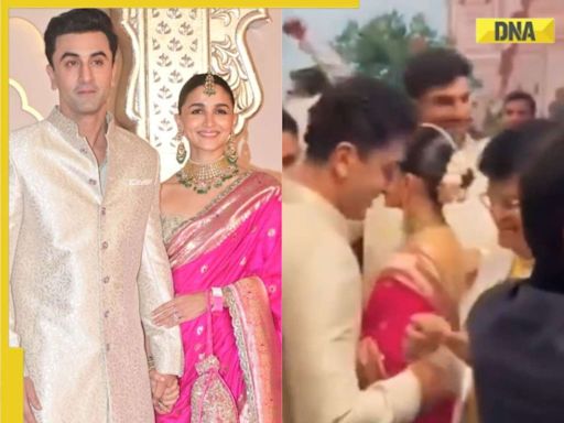 Watch: Ranbir Kapoor gets business card from guest at Anant Ambani's wedding, netizens say 'dhanda important che'