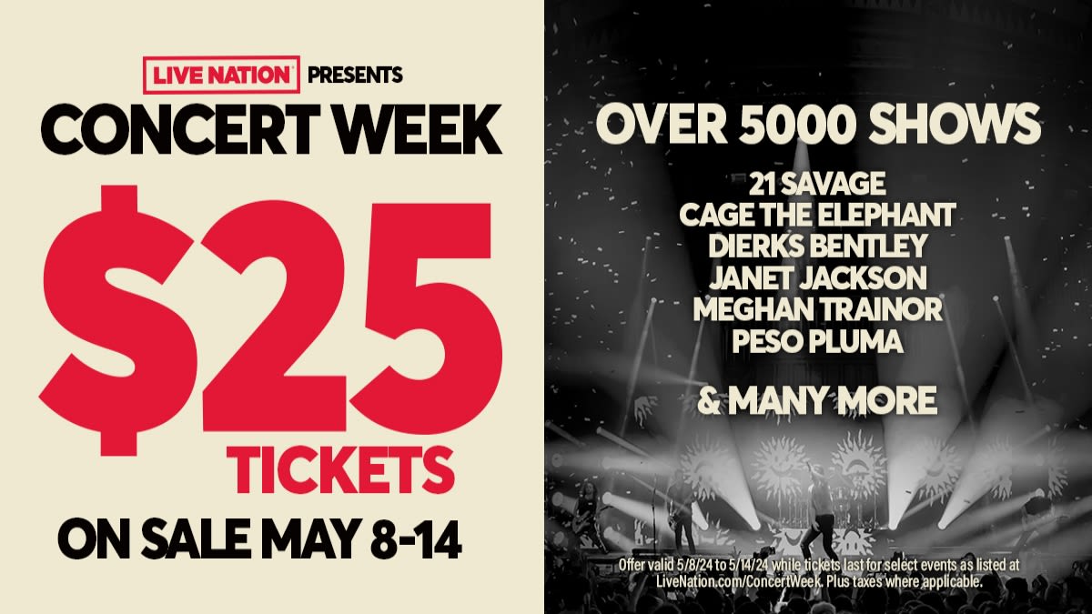 Live Nation Unveils $25 All-In Tickets for Over 5,000 Shows