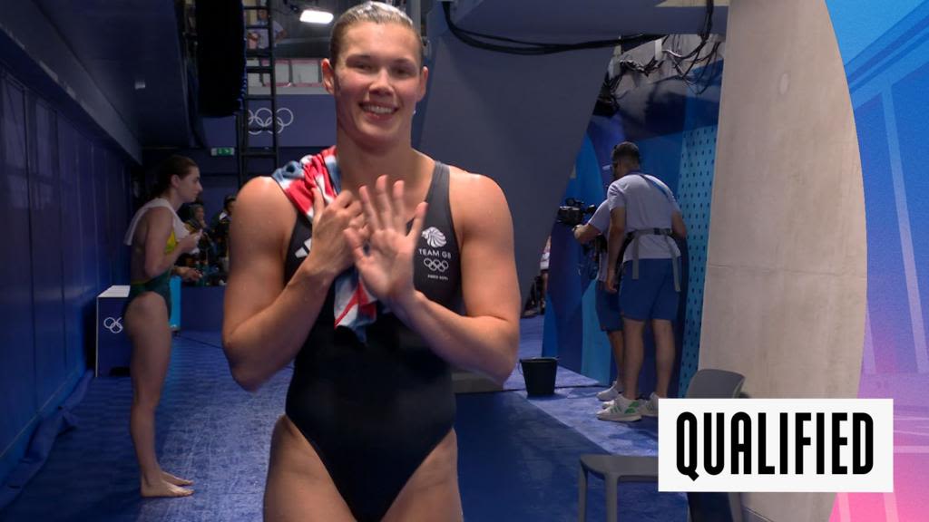 Paris 2024 Olympics diving video: Grace Reid & Yasmin Harper reach 3m springboard final