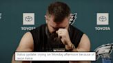 Eagles fans react to Jason Kelce's emotional retirement speech